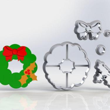 Imagem de Cortador Natal Guirlanda Modular Tamanho 6Cm