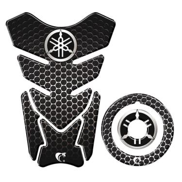 Imagem de Adesivo Protetor Tanque E Bocal Moto Yamaha Carbono Carbono