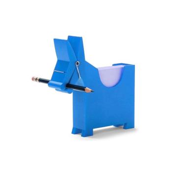 Imagem de Suporte Para Blocos De Papel Post It Com Prendedor Cavalo Azul