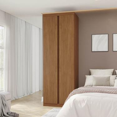 Imagem de Guarda-roupa Modular 79cm 2 Portas e Prateleiras Arani Cabecasa Madeiraoriginals Cinamomo