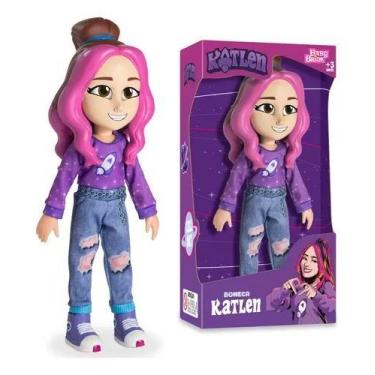 Imagem de Boneca Katlen 25cm dos Rosas Youtuber Nova Brink - Baby Brink, Katlen