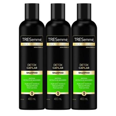 Imagem de Kit 3 Shampoo TRESemmé Detox Capilar 400ml - Tresemme
