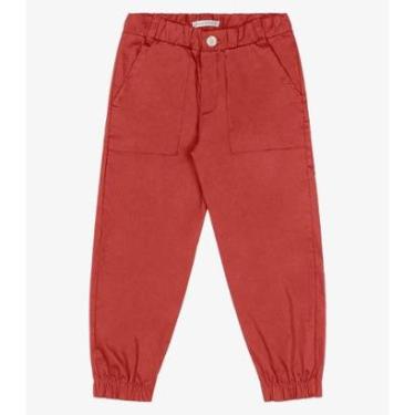 Imagem de Calça Sarja Infantil Masculino Trick Nick Marrom-Masculino