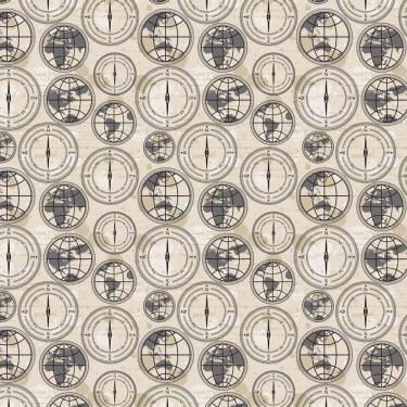 Imagem de Papel De Parede Bussolo Globo Terrestre Autocolante Lavável