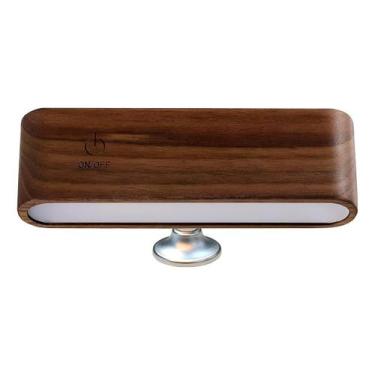 Imagem de Luminária Led Recarregável Parede/Mesa Sem Fio Mogno - Shop Mix