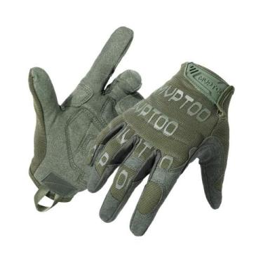 Imagem de Luvas Táticas Masculinas Com Tela Sensível Ao Toque, Antiderrapantes E