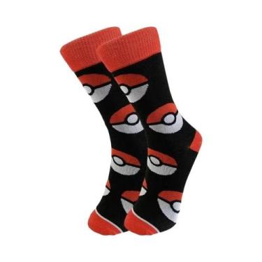 Imagem de Meias Longas Infantis Fofas E Modernas Da Série Anime Pokémon Pikachu 