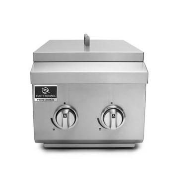 Imagem de DOMINÓ ELETTROMEC CHURRASQUEIRA Á GÁS EM AÇO INOX 40CM DBQ-2Q-40-XX-NHUA