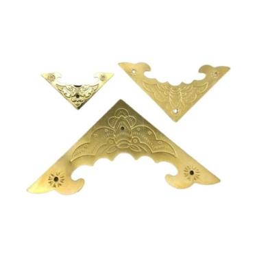 Imagem de Suportes De Canto De Ferro Antigos 12 Peças, Protetores De Pé Para Cai