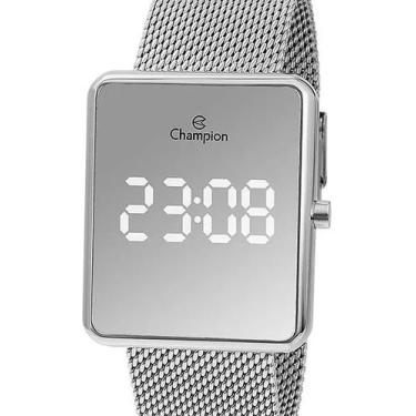 Imagem de Relógio Feminino Champion Digital Espelhado CH40080S Prata