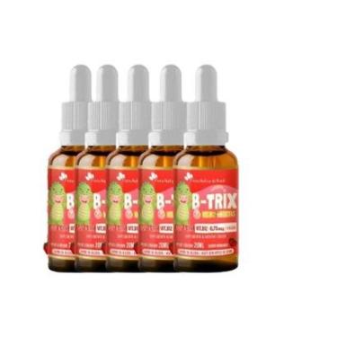 Imagem de Kit 5 B-TRIX Vitamina B12 Infantil 5x20ml Morango Flora Nativa-Unissex