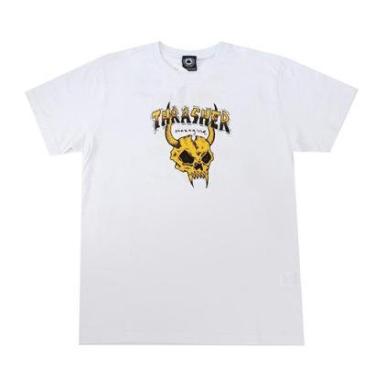 Imagem de Camiseta Thrasher Magazine Especial Barbarian - Branco-Masculino