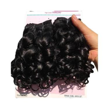 Imagem de Pacotes De Cabelo Humano Ombre Bouncy Curl, 6 Pacotes, Loiro Natural T