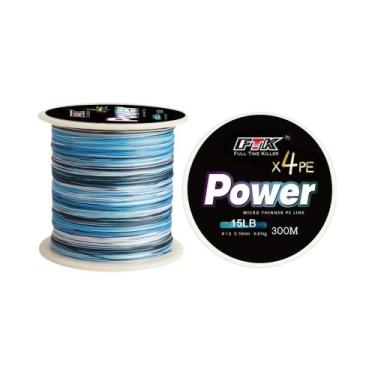 Imagem de Linha De Pesca FTK PE X4/X8 Super Forte E Resistente Ao Desgaste, 300/