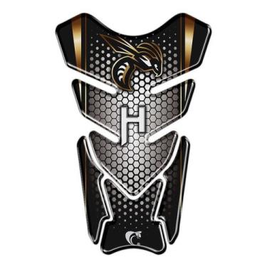 Imagem de Adesivo Resinado Protetor De Tanque Hornet dourado - Cobra Motoparts, 