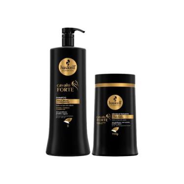 Imagem de Kit Shampoo 1l Máscara 900g Cavalo Forte Haskell - Haskell Cosméticos