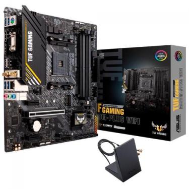 Imagem de Placa Mãe Asus TUF Gaming A520MPLUS WIFI Chipset A520 AMD AM4 mATX DDR