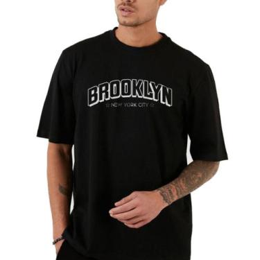 Imagem de Camisa Camiseta Oversized 100% Algodão estampa Brooklyn - MS STORE, G