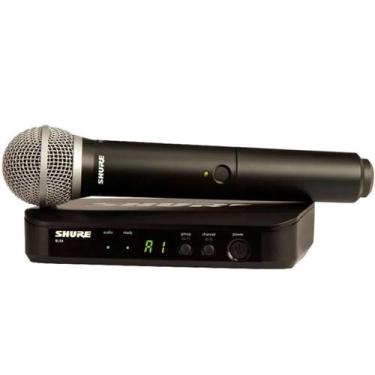 Imagem de Microfone Shure BLX24BR/PG58 Frequência J10 Sem Fio Dinâmico Cardioide