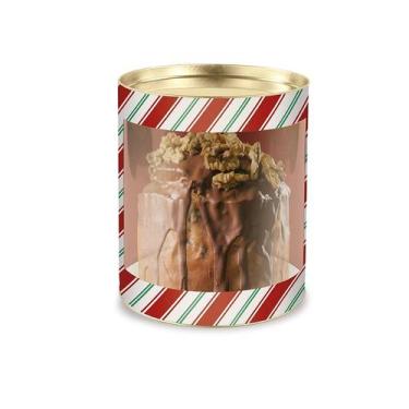 Imagem de Lata para Panetone com Visor - Listras - 1 UN - Cromus - Rizzo - Cromu
