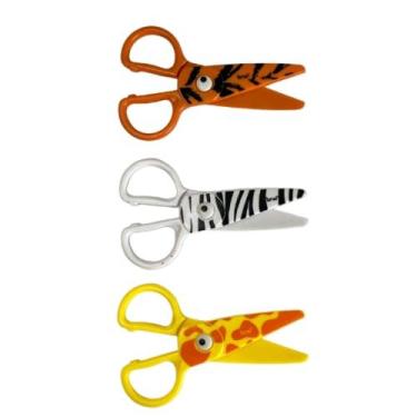 Imagem de Tesoura escolar pet zoo - BRW, Laranja