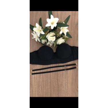 Imagem de Sutiã clássico reforçado. - Nobreza Real Lingerie, Preto, 44