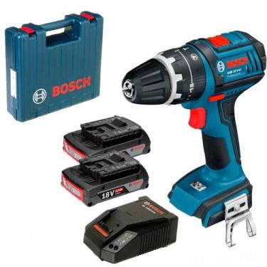 Imagem de Parafusadeira Furadeira de Impacto a Bateria 18V Bosch GSB 18V-LI, 110