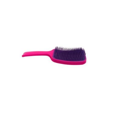 Imagem de Escova Cabelo Raquete Desembaraçante Almofada Define Cachos - ESCOBEL
