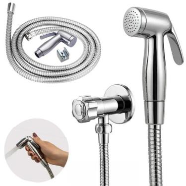 Imagem de Ducha Higiênica banheiro Inox Abs Metal aço Cromada chuveirinho Higiên