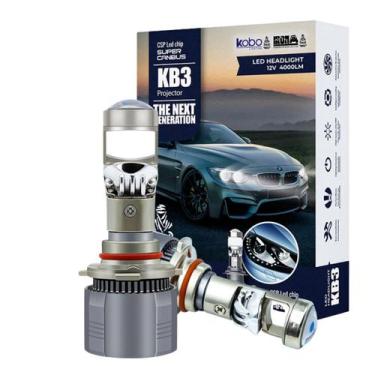 Imagem de Kit Ultra LED Lâmpada H4 Mini Projetor 36W 40000LM 6500K Canbus CSP H4