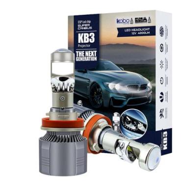 Imagem de Kit Ultra LED Lâmpada H4 Mini Projetor 36W 40000LM 6500K Canbus CSP H4