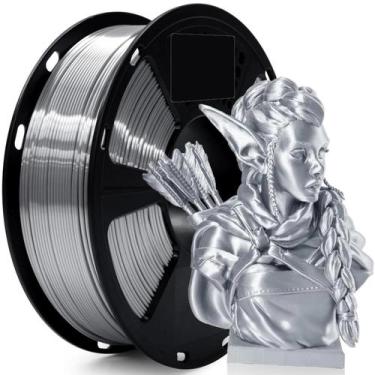Imagem de Filamento PLA Verde De Seda 1.75mm Para Impressoras 3D FDM Com Precisã