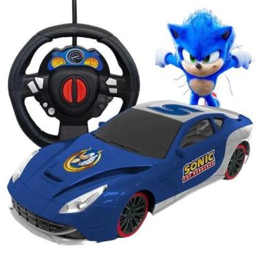 Imagem de Carrinho Sonic Autoracing Controle Remoto Formato Volante 3 Funções