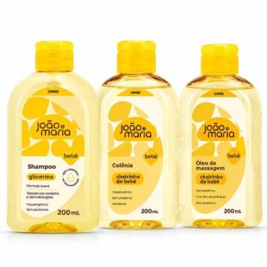Imagem de Kit Cimed João e Maria Baby Glicerina: Shampoo, Óleo de Massagem e Col