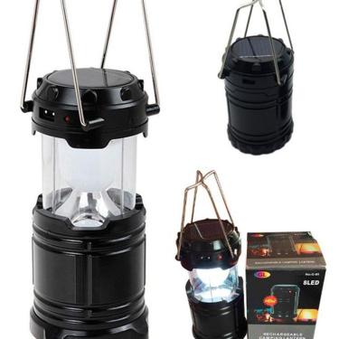 Imagem de Lanterna Luminária Lampião Led Solar Recarregável
