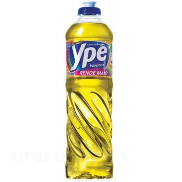 Imagem de Kit 24 Unidades Detergente Ype Líquido Neutro 500Ml