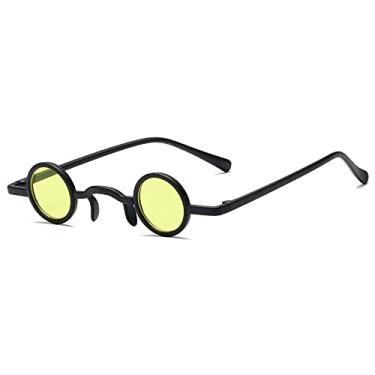 Imagem de Retro Steampunk Óculos de Sol Feminino Moda Pequena Redonda Lente Oceânica Óculos Homens Punk Sombras UV400 Óculos de Sol, 4, China