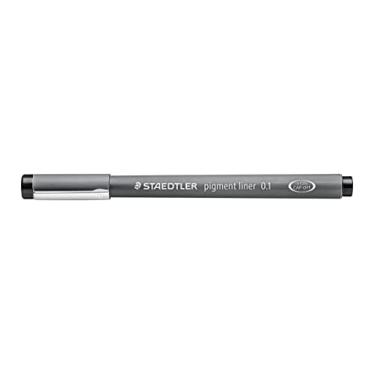 Imagem de Staedtler Forro de pigmento, caneta fina para desenho, desenho, diário. 1 mm, preta, 308 01-9