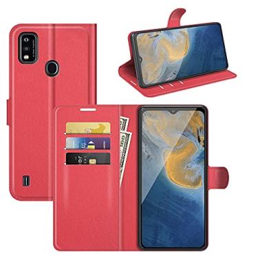 Imagem de YUNCHAO Caixa de telefone @#@Para ZTE Lâmina A51 Litchi Texture Horizontal Flip Caixa Protetora Com Holder & Cart Slots & Carteira@#@ capa para celular