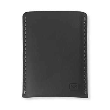 Imagem de Modern Carry Capa fina de couro para cartão de crédito, Capa para cartão cinza meia-noite, One Size, Moderno