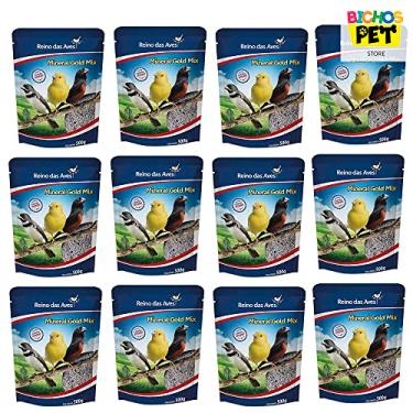 Imagem de Ração Reino das Aves Mineral Gold Mix para Pássaros - 500g