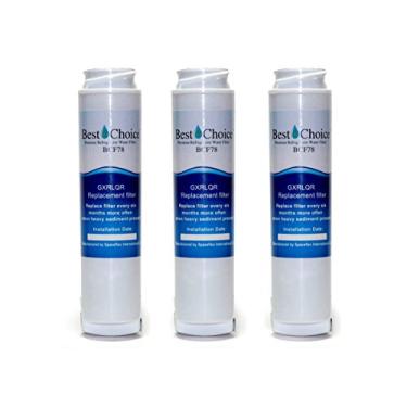 Imagem de Cartucho de reposição de refrigerador certificado para filtros de água GE GXRLQR compatível com a melhor escolha para GXRLQ, GX1S50, GXSTQ, GXRLOR SmartWater Twist and Lock Inline Filter, 3-Pack