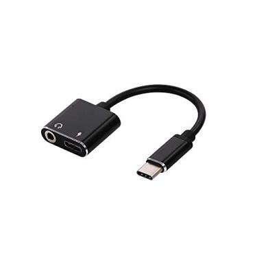 Imagem de Qudai Tipo C para conector de 3,5 mm Cabo de carregamento de fone de ouvido USB C Cabo auxiliar de áudio Adaptador de áudio Conversor de carga de fone de ouvido Substituição para Huawei BD