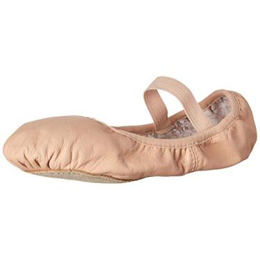 Imagem de Bloch Dance Kids Belle Sapatilha de balé de couro com sola completa, rosa, 9.5 Narrow Toddler
