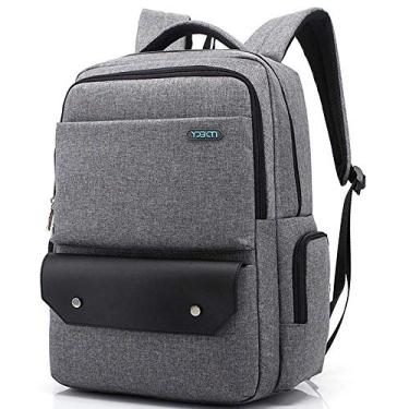 Imagem de Mochila para laptop Mochila casual masculina de grande capacidade Mochila de viagem à prova de choque para negócios bolsa para computador