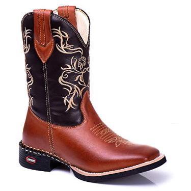 Imagem de Bota Masculina texana Country Cano Longo lisa Legitimo Couro Boviino 702 (42, 702-pinhão)