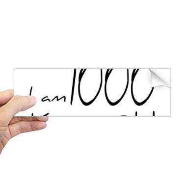 Imagem de DIYthinker Adesivo retangular para para-choque I am 1000 Years Old Age Longevity