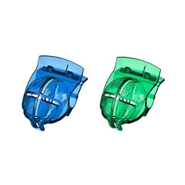 Imagem de Linha de golfe, 2 peças de ferramenta de alinhamento de desenho de marcador para presilha de papel de cera de revestimento, azul verde e preto