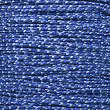 Imagem de Craft County Paracorde de resistência à tração de 125 kg, 30 m, camuflagem azul bucky - núcleo de nylon de 5 fios