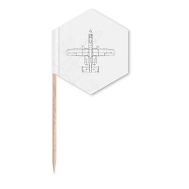 Imagem de Armas de avião, bandeiras militares, palitos de cupcake, festas comemorativas